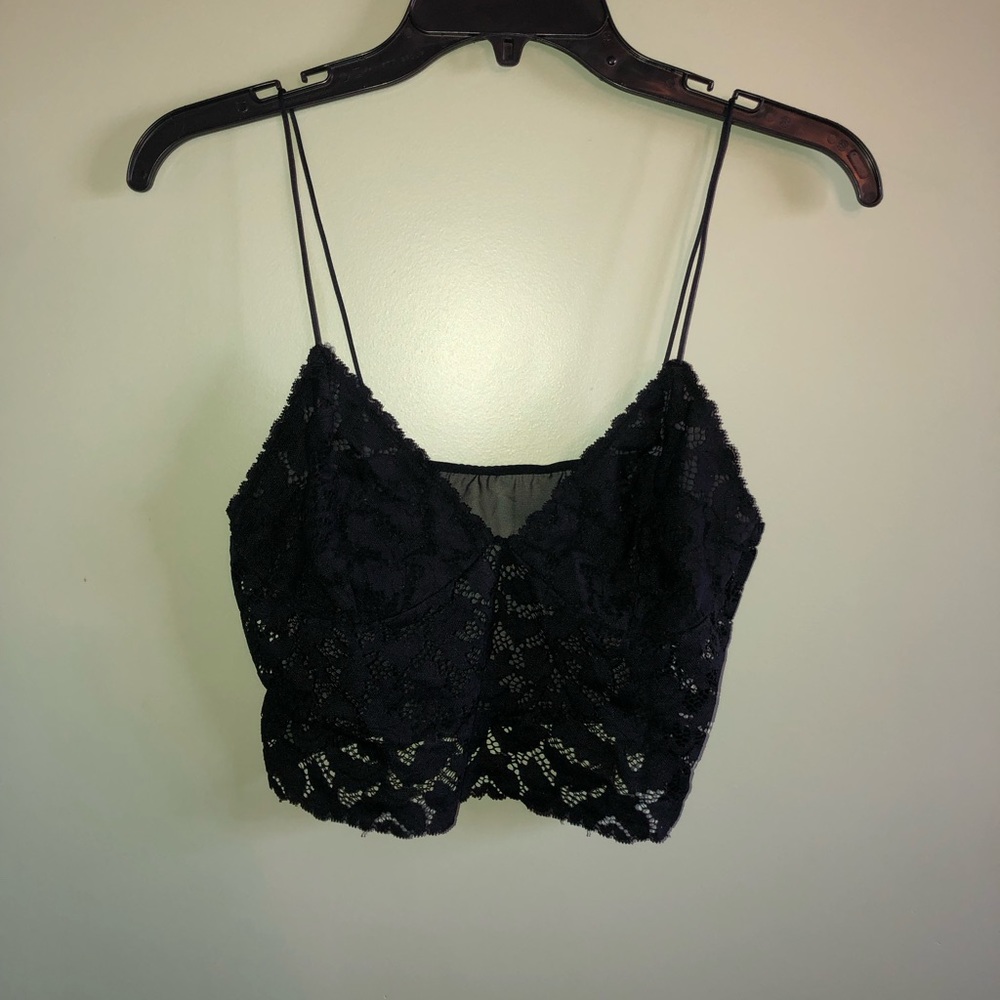 Black crop top/bra